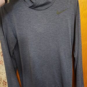 Nike Heathered Blue Dri-fit Hoodie